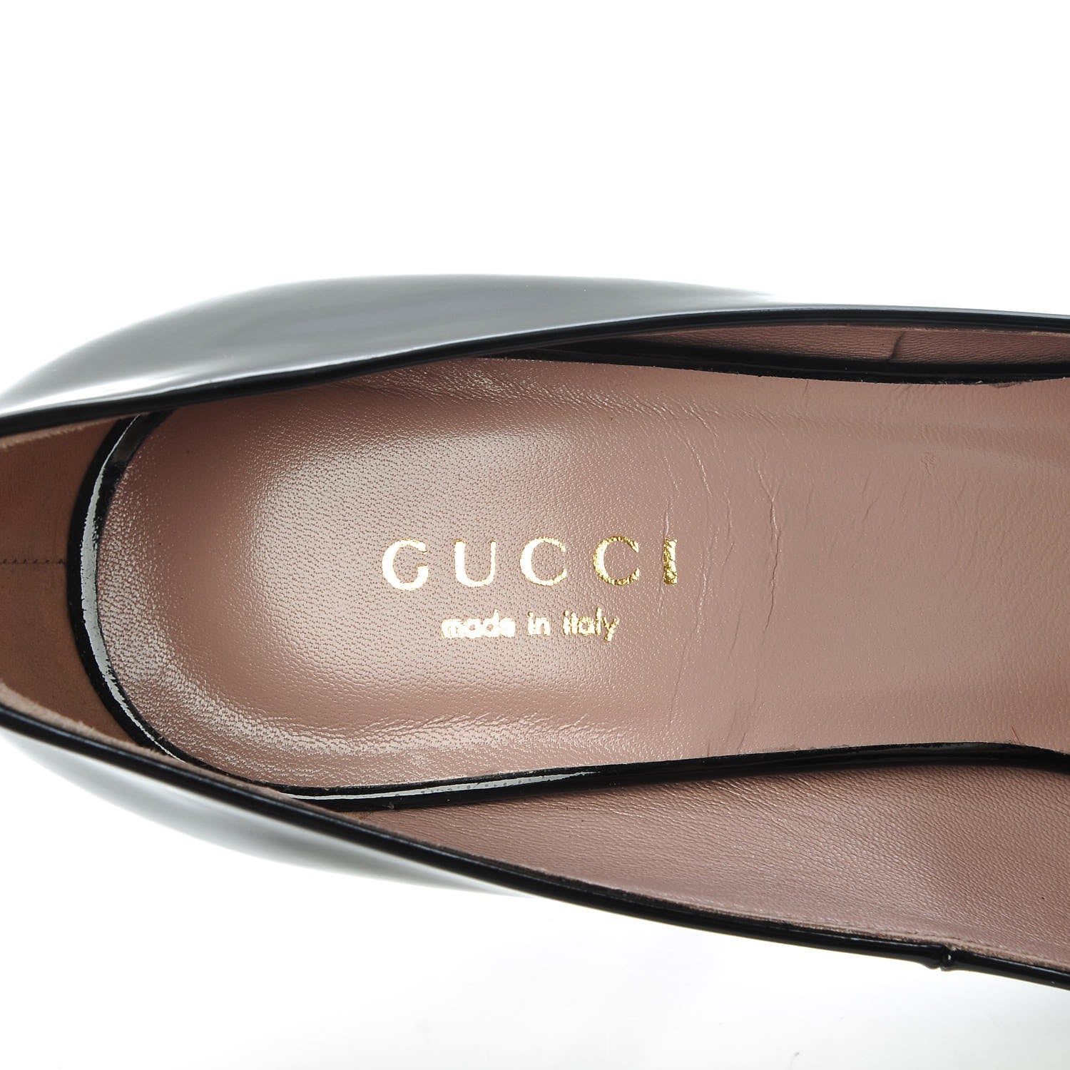 Gucci Vernice Crystal Beverly Pumps 34 Black 9 of 14