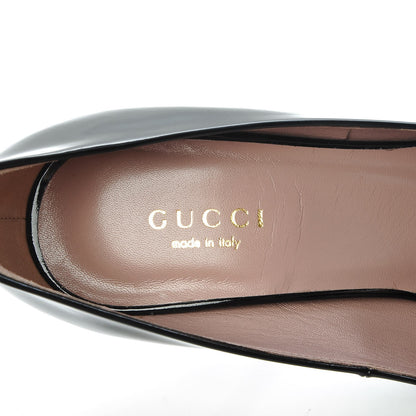 Gucci Vernice Crystal Beverly Pumps 34 Black 9 of 14