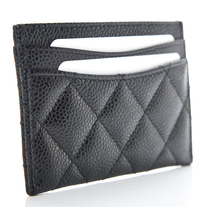 Chanel Caviar Quilted Card Holder Black 3 of 9