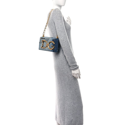 Dolce & Gabbana Denim DG Girls Shoulder Bag Blue 3 of 8
