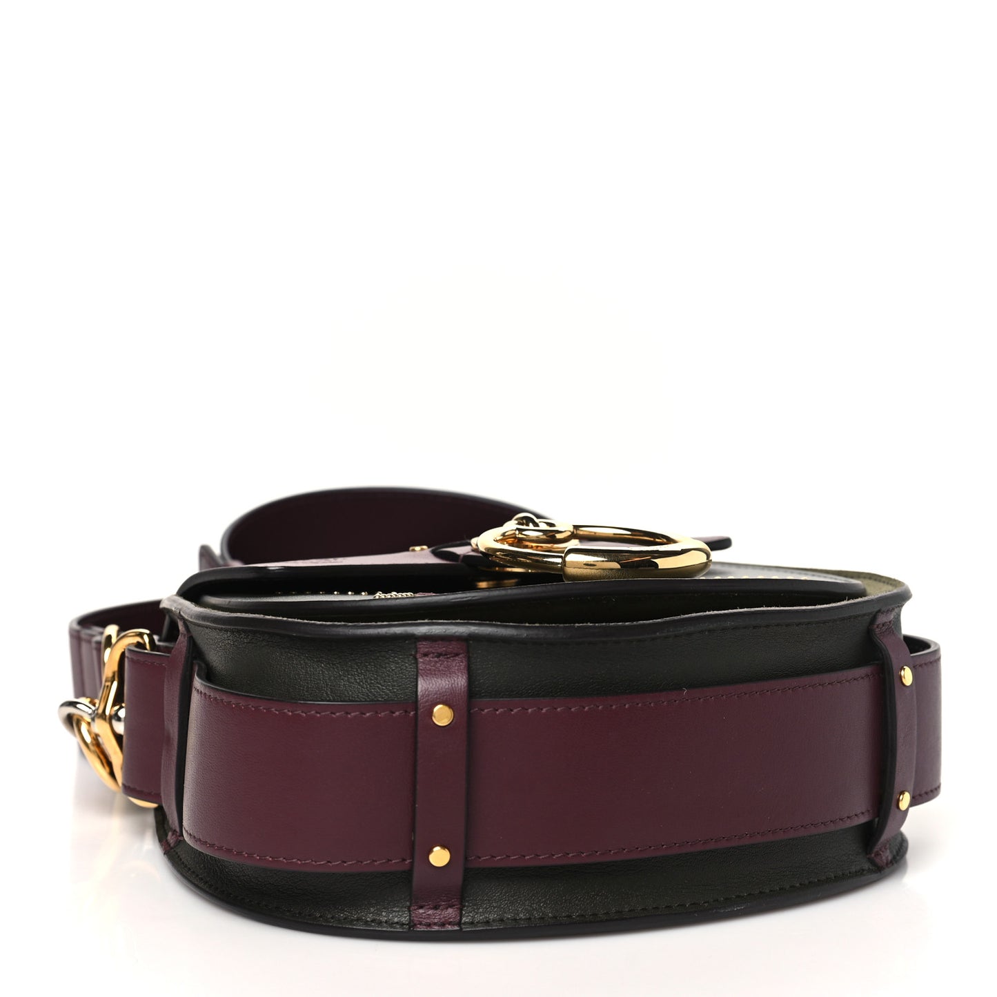 Calfskin Little Horses Embroidered Baroque Small Tess Bag Deep Forest