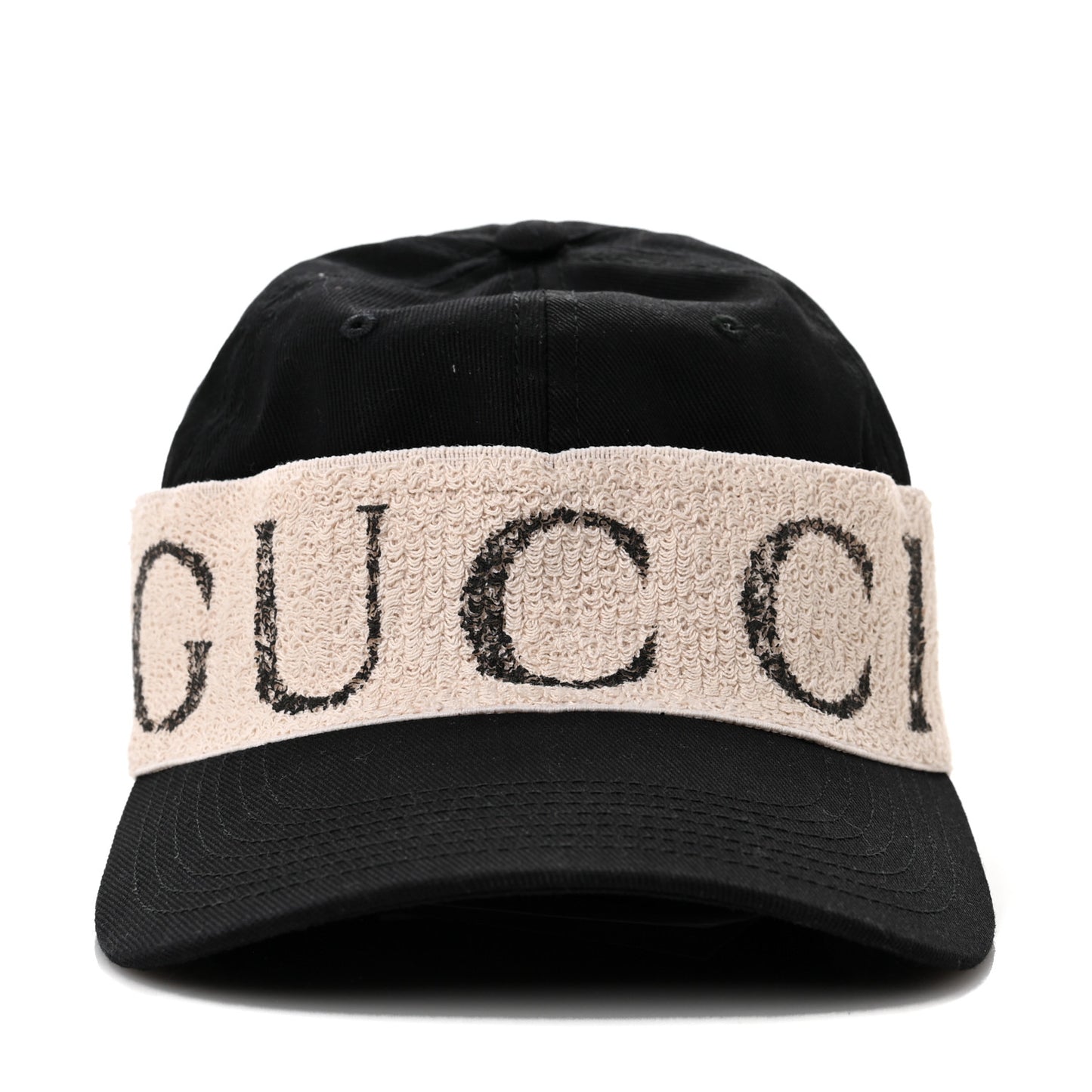 Gabardine Gucci Headband Baseball Hat S Black