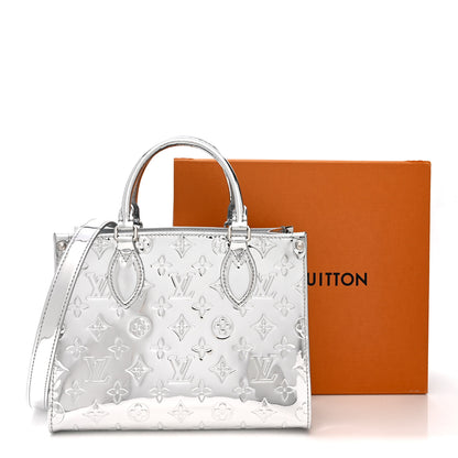 Louis Vuitton Monogram Miroir Onthego PM Silver 11 of 11