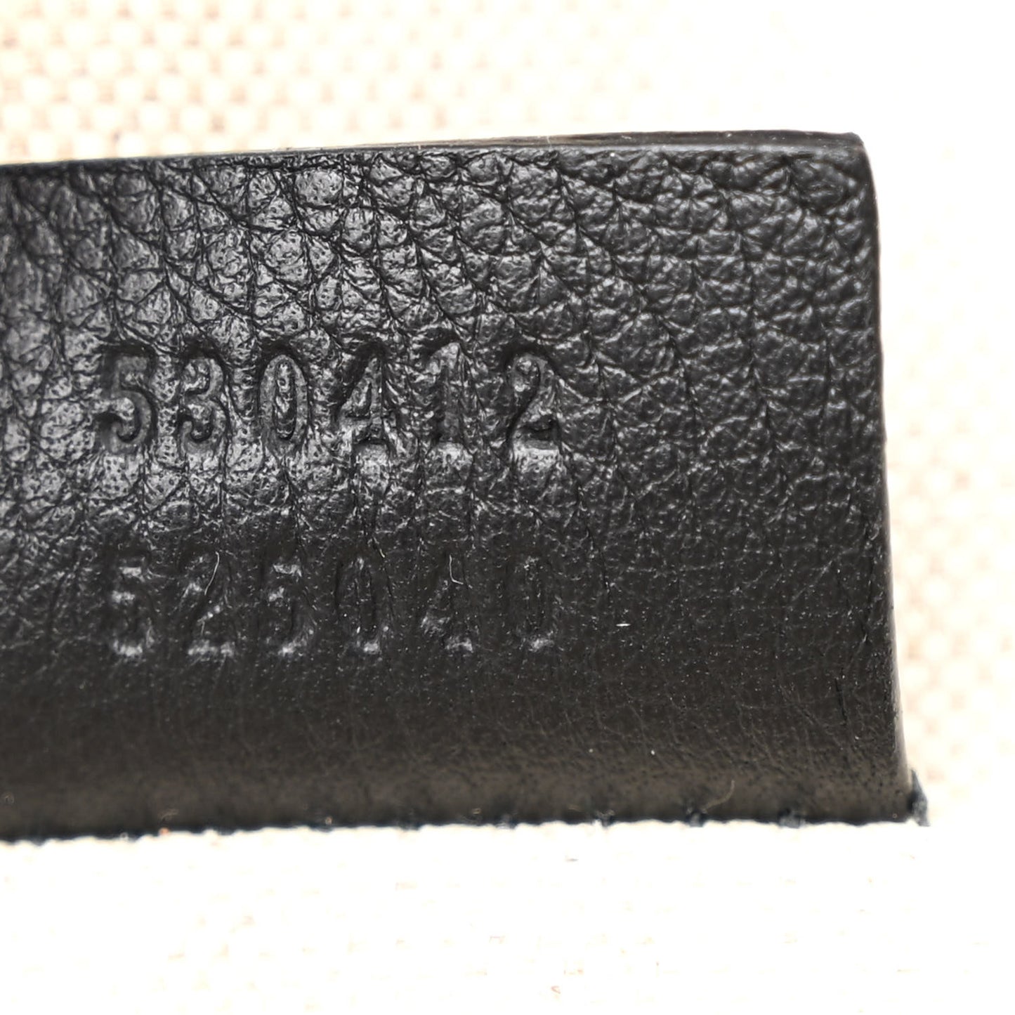 Grained Calfskin Logo Belt Bag Black