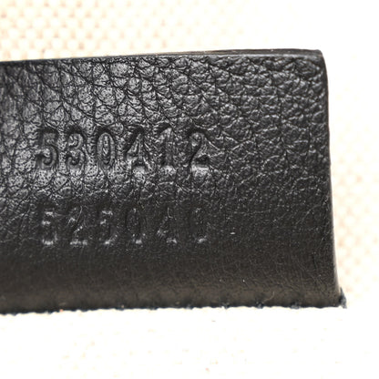 Gucci Grained Calfskin Logo Belt Bag Black 7 of 10