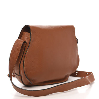 Chloe Calfskin Medium Marcie Round Crossbody Bag Tan 3 of 9