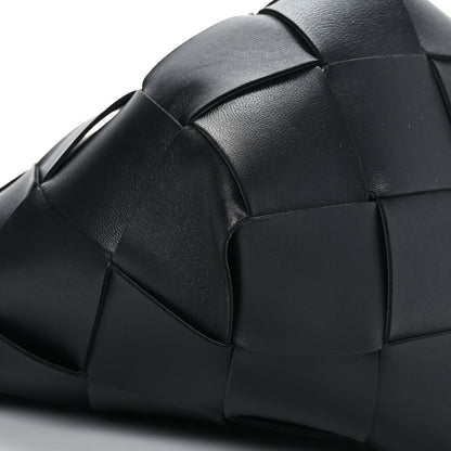 Bottega Veneta Nappa Maxi Intrecciato Clasp Bucket Bag Black 6 of 7