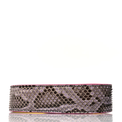 Fendi Shiny Snakeskin Vitello Dolce Strap You Purple Yellow 2 of 6