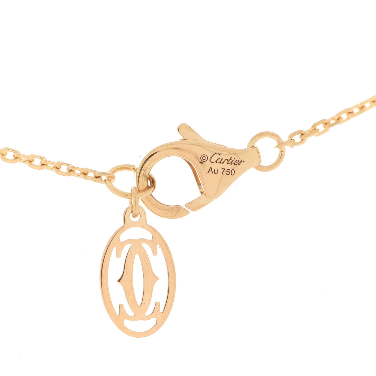 Cartier 18K Yellow Gold Diamond XS D'Amour Pendant Necklace 6 of 7