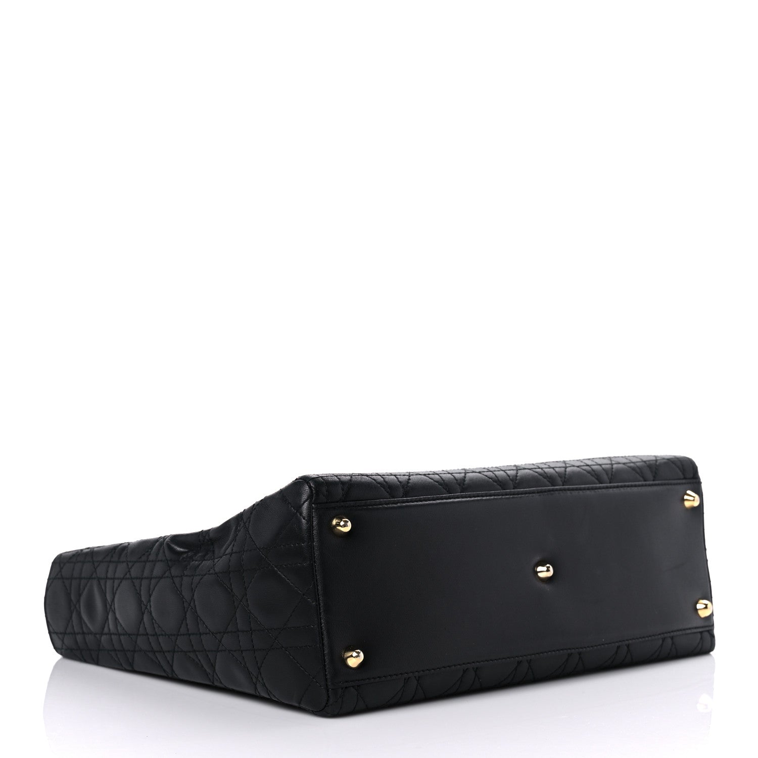 Christian Dior Lambskin Cannage Large Lady Dior Black 4 of 17