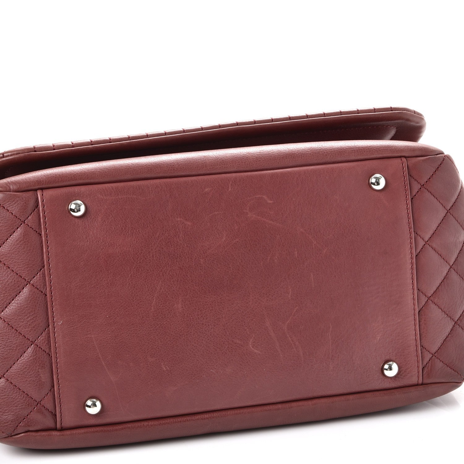 Chanel Calfskin Coco Bengal Accordion Flap Dark Pink 11 of 11