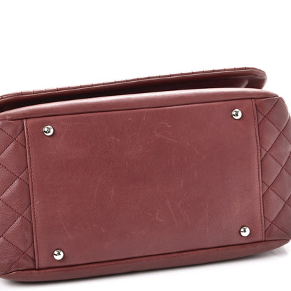 Chanel Calfskin Coco Bengal Accordion Flap Dark Pink 11 of 11