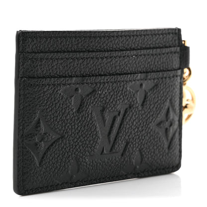 Louis Vuitton Empreinte Monogram LV Charms Card Holder Black 3 of 7