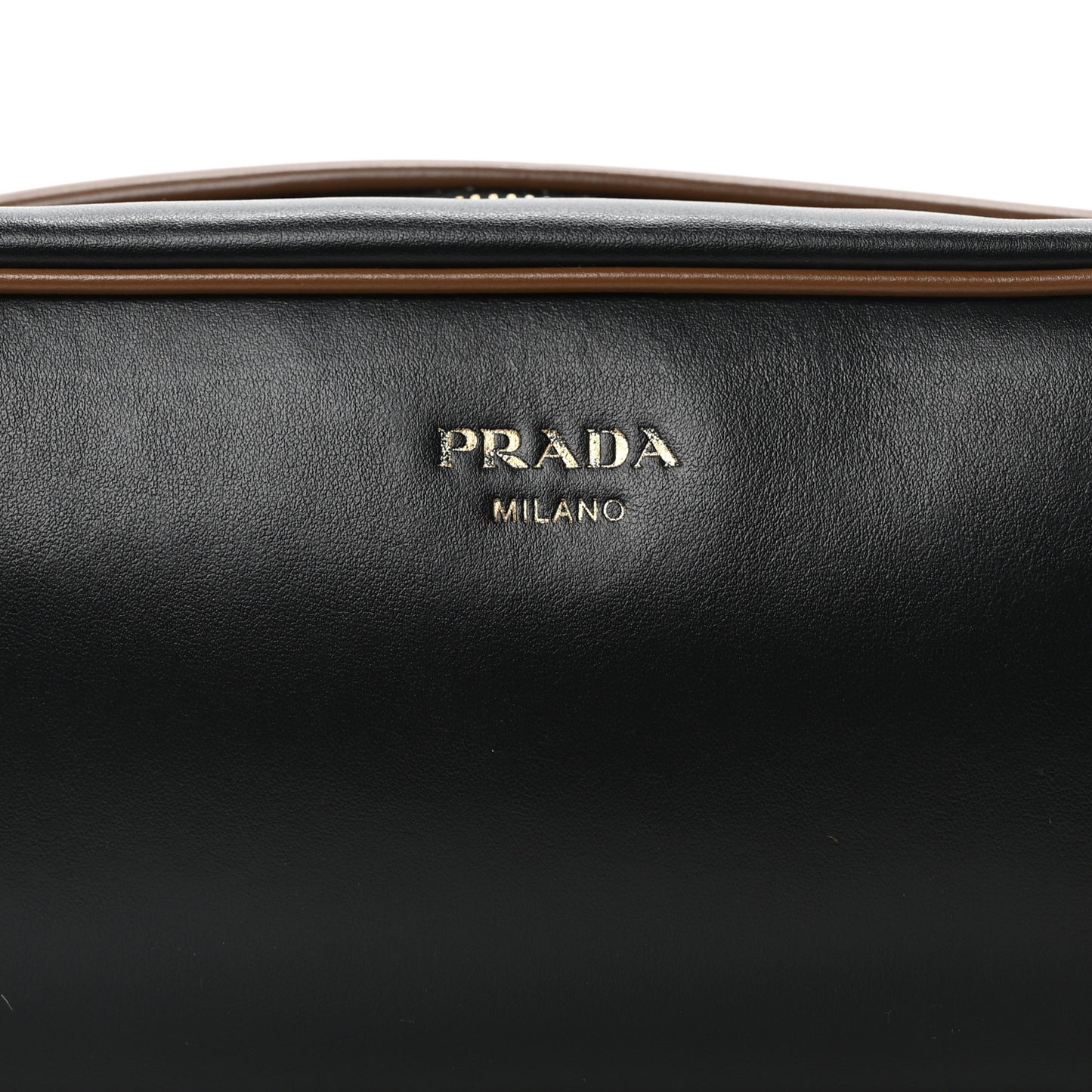 Soft Calfskin Swing Shoulder Bag Black Hazelnut