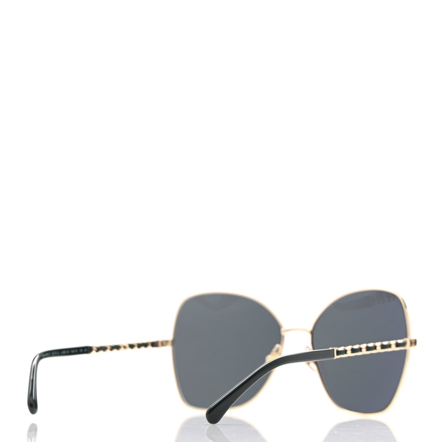 Metal Square Frame Chain Sunglasses 4274-Q Green