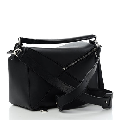 Loewe Calfskin Medium Puzzle Bag Black 3 of 10