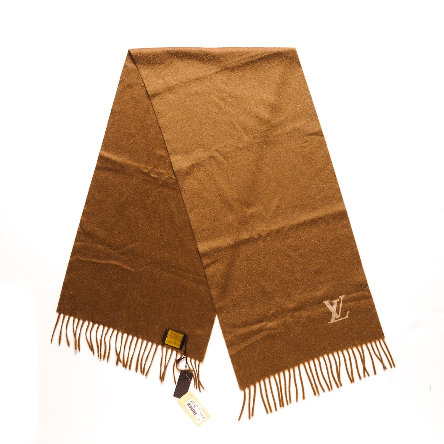 Louis Vuitton Cashmere Jhelam Stole Caramel 1 of 8