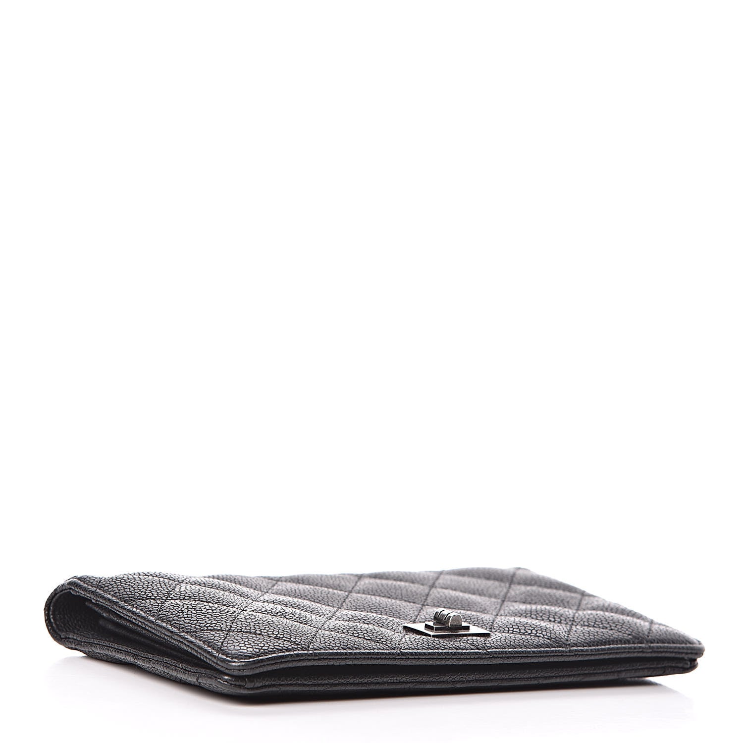 Chanel Caviar Quilted Reissue Yen Wallet Black 4 of 12