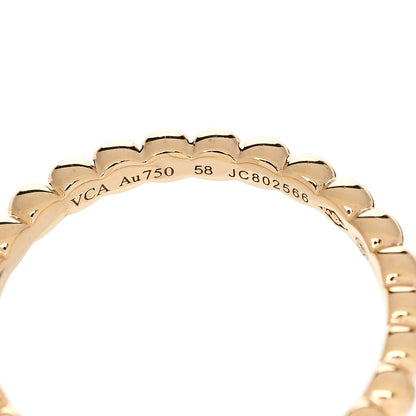 Van Cleef & Arpels 18K Yellow Gold Medium Perlee Ring 58 8.25 4 of 5