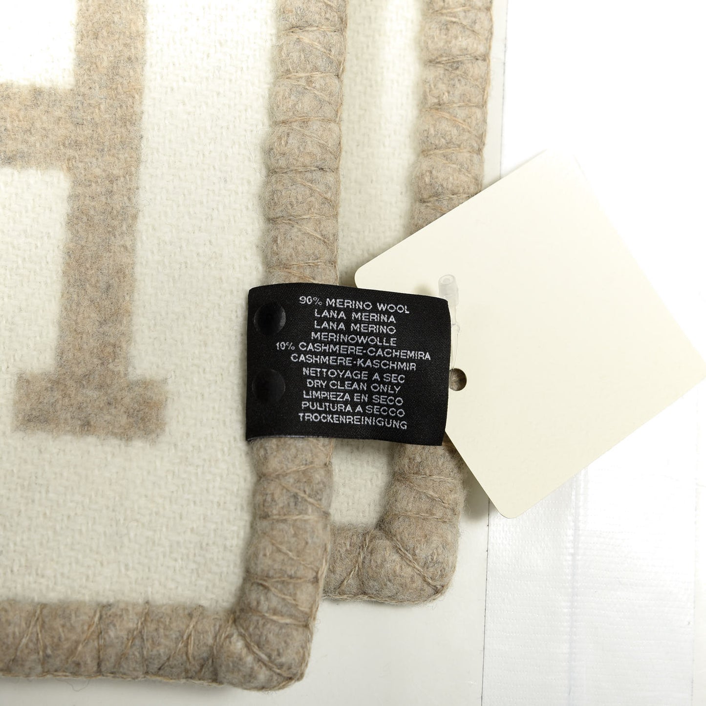 Wool Cashmere Avalon III Blanket Coco Camomille