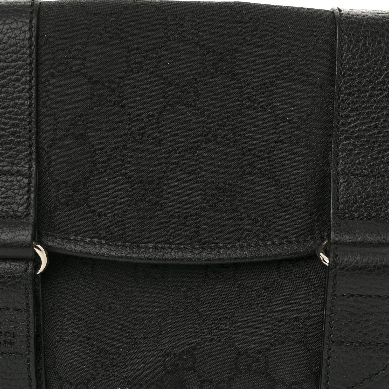 Gucci Nylon Monogram Waist Belt Bag  Black 8 of 10