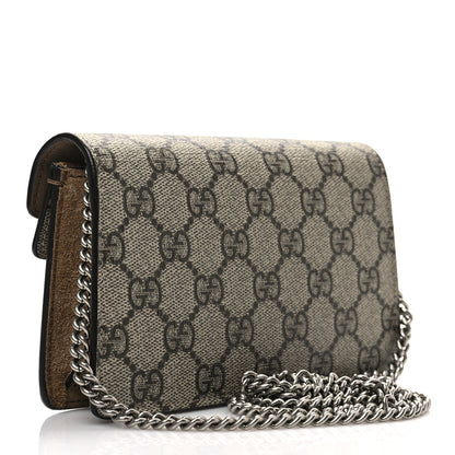 Gucci GG Supreme Monogram Super Mini Dionysus Shoulder Bag Taupe 3 of 7