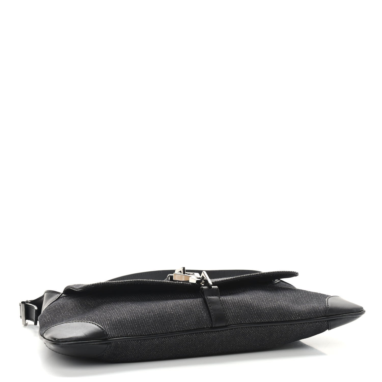 Gucci Denim Calfskin Small Jackie O Hobo Black 4 of 9