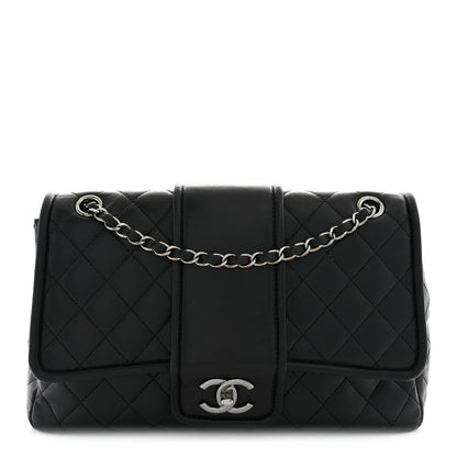 Chanel Lambskin Quilted Elementary Chic Flap Black 1 of 11