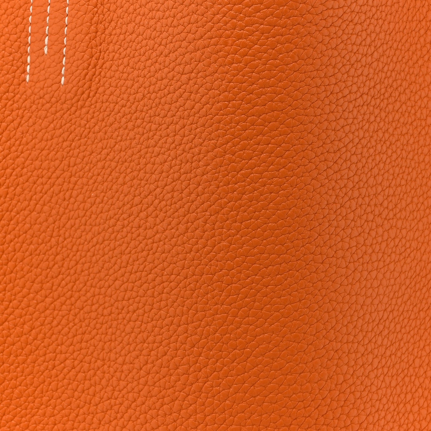 Taurillon Clemence Double Sens Reversible Tote 35 Gold Orange