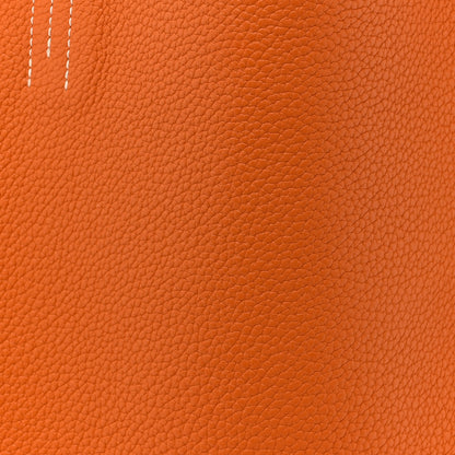 Hermes Taurillon Clemence Double Sens Reversible Tote 35 Gold Orange 12 of 18