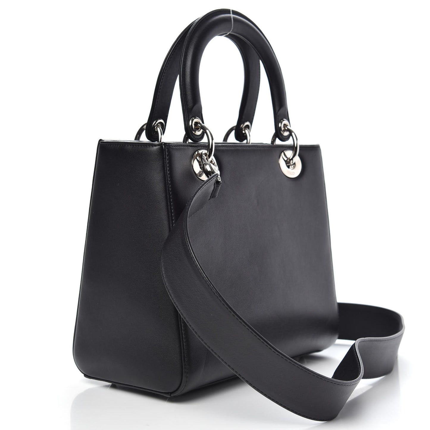 Calfskin Paradise Medium Lady Dior Black