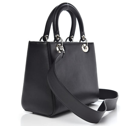 Christian Dior Calfskin Paradise Medium Lady Dior Black 4 of 13