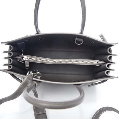 Saint Laurent Grained Calfskin Topstich Baby Sac De Jour Grey 7 of 10