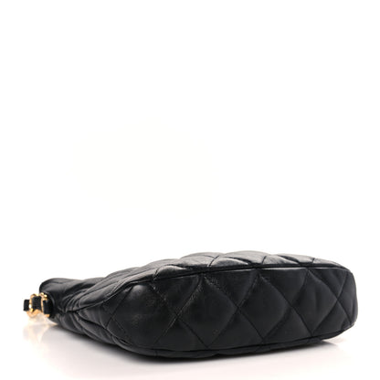 Chanel Lambskin Quilted CC Links Hobo Black 4 of 9