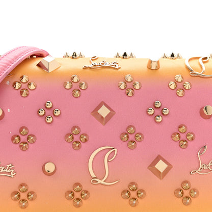 Christian Louboutin Calfskin Spikes Loubinthesky Paloma Wallet On Chain Degraftersun Gold 8 of 16