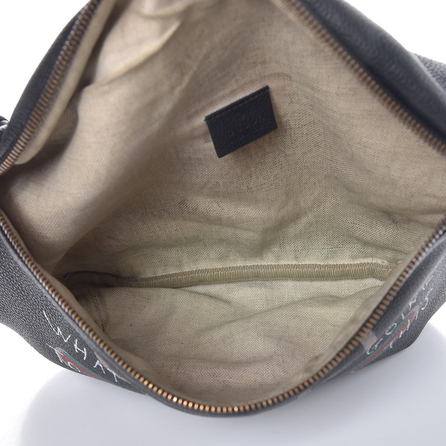 Grained Calfskin Coco Capitan Logo Belt Bag Black