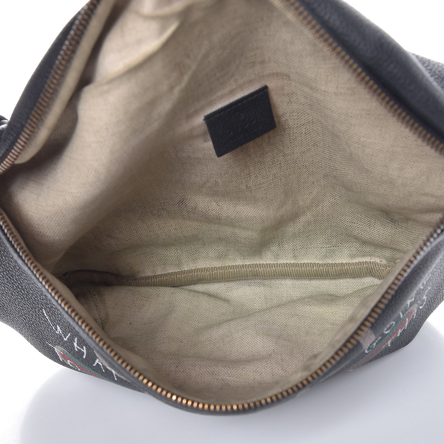 Gucci Grained Calfskin Coco Capitan Logo Belt Bag Black 5 of 11