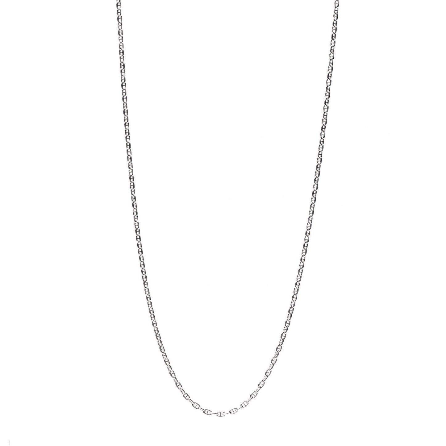 Sterling Silver Chaine D'Ancre Clou de Selle Necklace