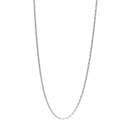 Hermes Sterling Silver Chaine D'Ancre Clou de Selle Necklace 1 of 6