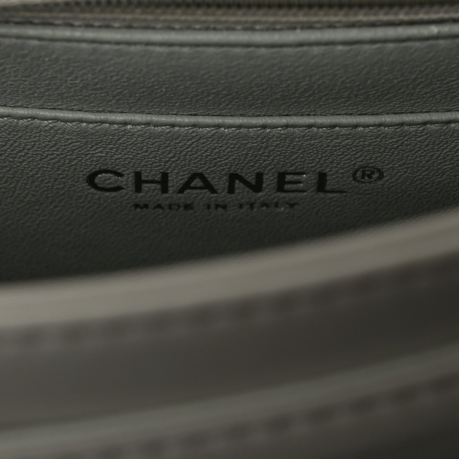 Chanel Lambskin Quilted Large Geometric Flap Light Grey 6 of 13
