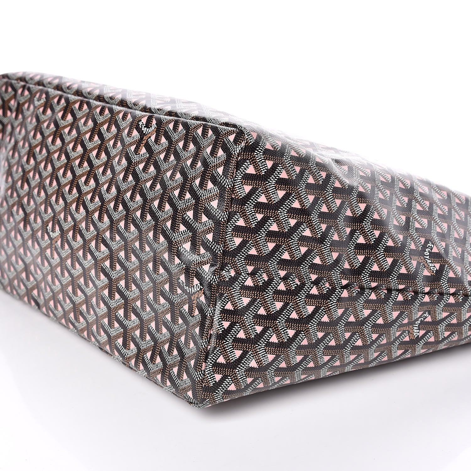 Goyard Goyardine Saint Louis Claire Voie GM Black Pink 9 of 9