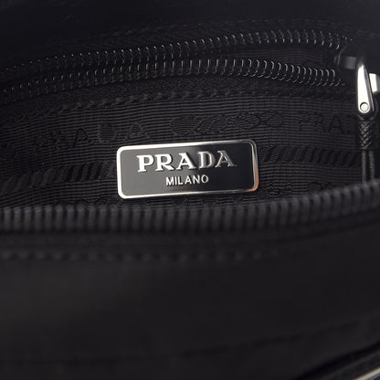 Prada Tessuto Nylon Saffiano Smalto Wristlet Black 5 of 7