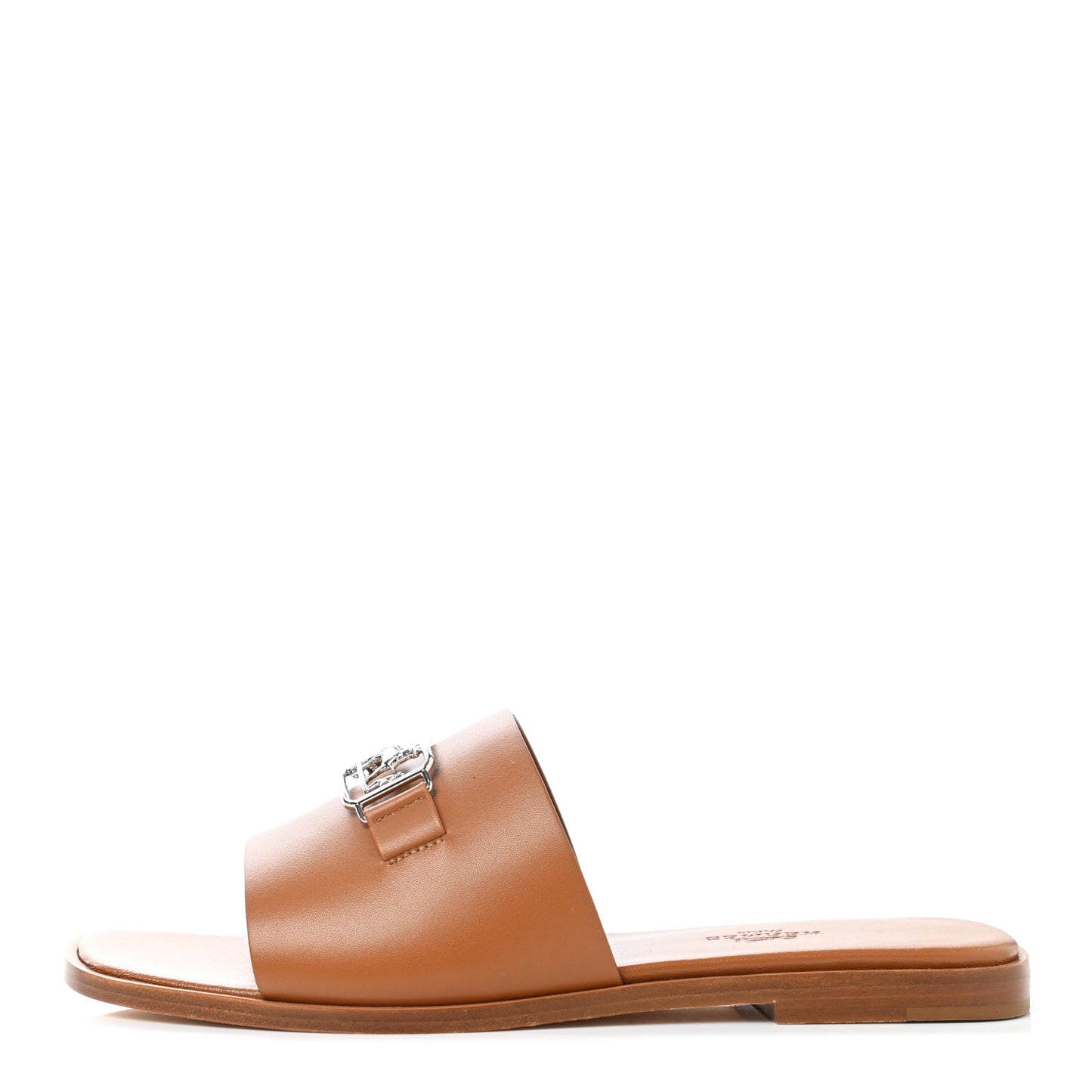 Calfskin Villa Sandals 37.5 Natural
