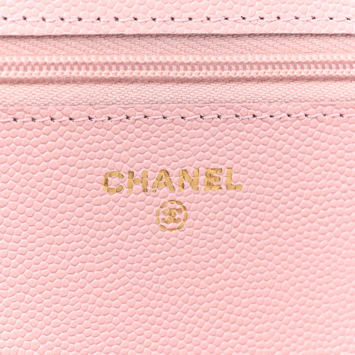 Chanel Caviar Quilted Wallet On Chain WOC Light Pink 9 of 10