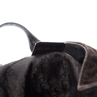 Christian Dior Suede Cannage Drawstring Bag Brown 10 of 11