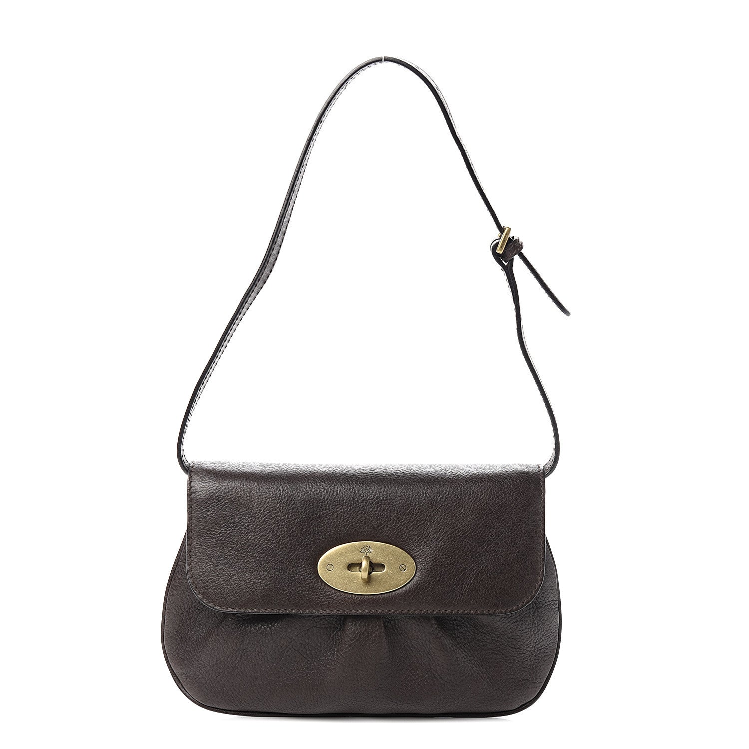 Mulberry Natural Calfskin Shoulder Bag Chocolate 1 of 9