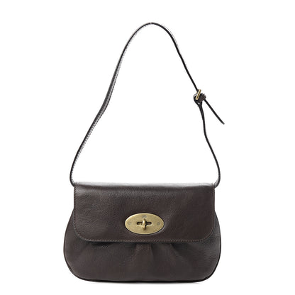 Mulberry Natural Calfskin Shoulder Bag Chocolate 1 of 9