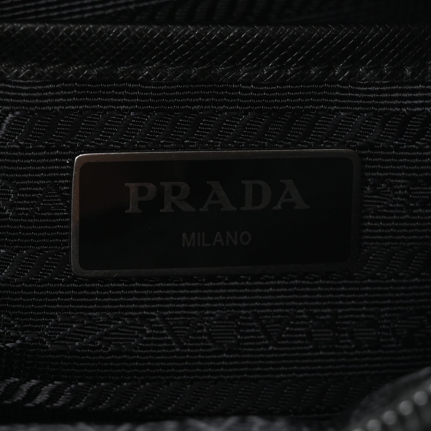 Prada Nylon New Vela Studded Messenger Bag Black 6 of 10
