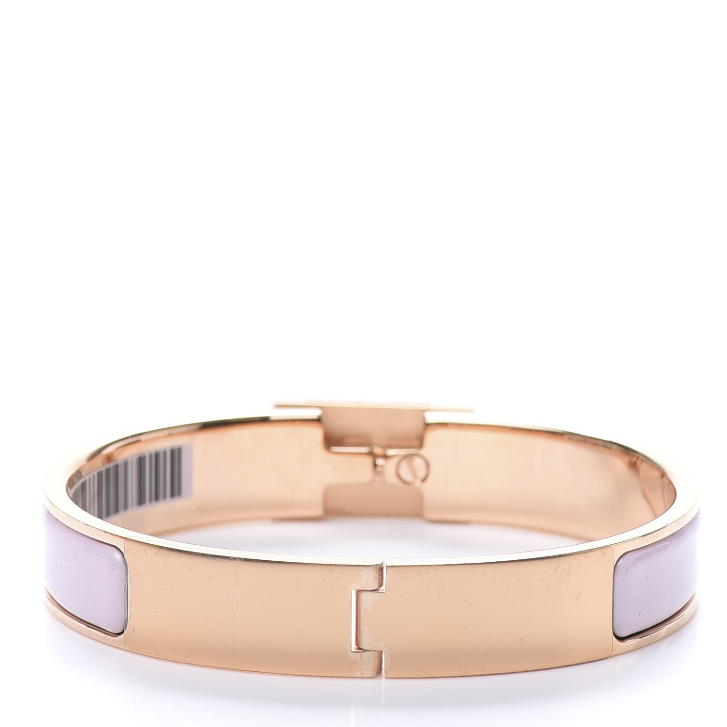 Hermes Enamel Clic Anneau Bracelet GM Rose Dragee 3 of 5