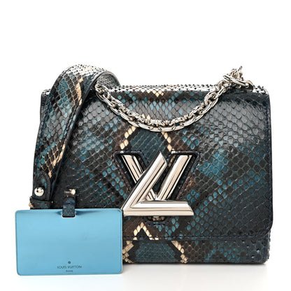 Louis Vuitton Snakeskin Twist Shoulder Bag PM Blue Multicolor 3 of 11
